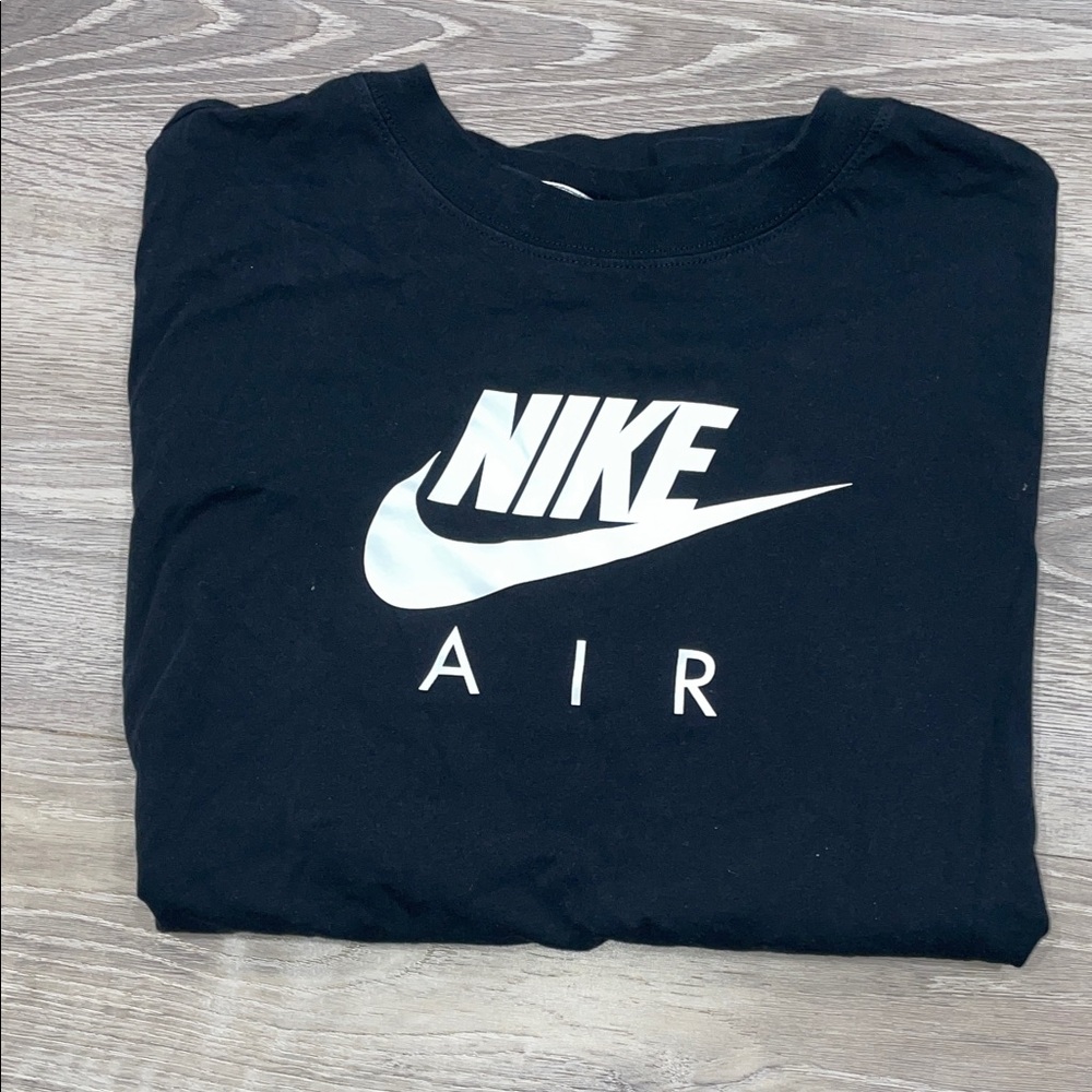 Nike Air Black Tee with White Logo